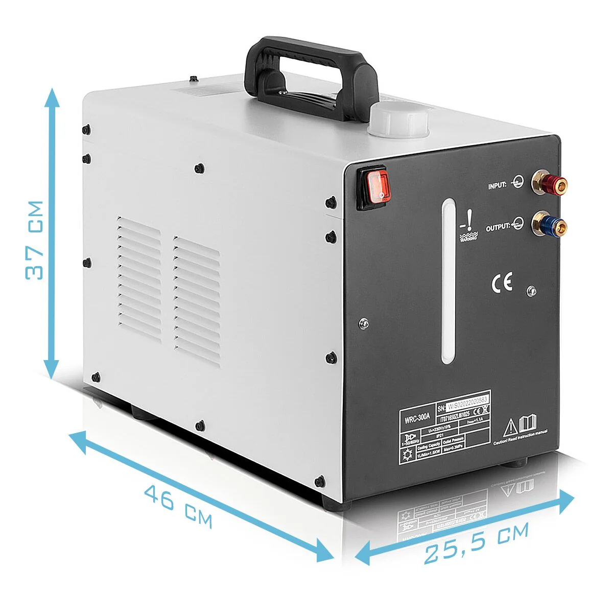 STAHLWERK Wassergekühlter MIG MAG Schweißbrenner AK501D | MB501D bis 500 A mit 3 m Schutzgas-Schlauchpaket und Eurozentralanschluss inklusive Wasserkühler mit 370 W und 6 L Tank - Image 10