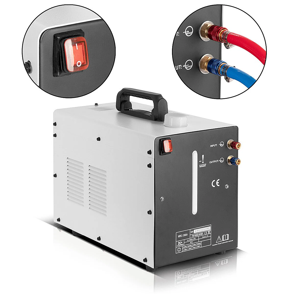 STAHLWERK Wassergekühlter MIG MAG Schweißbrenner AK501D | MB501D bis 500 A mit 3 m Schutzgas-Schlauchpaket und Eurozentralanschluss inklusive Wasserkühler mit 370 W und 6 L Tank - Image 6