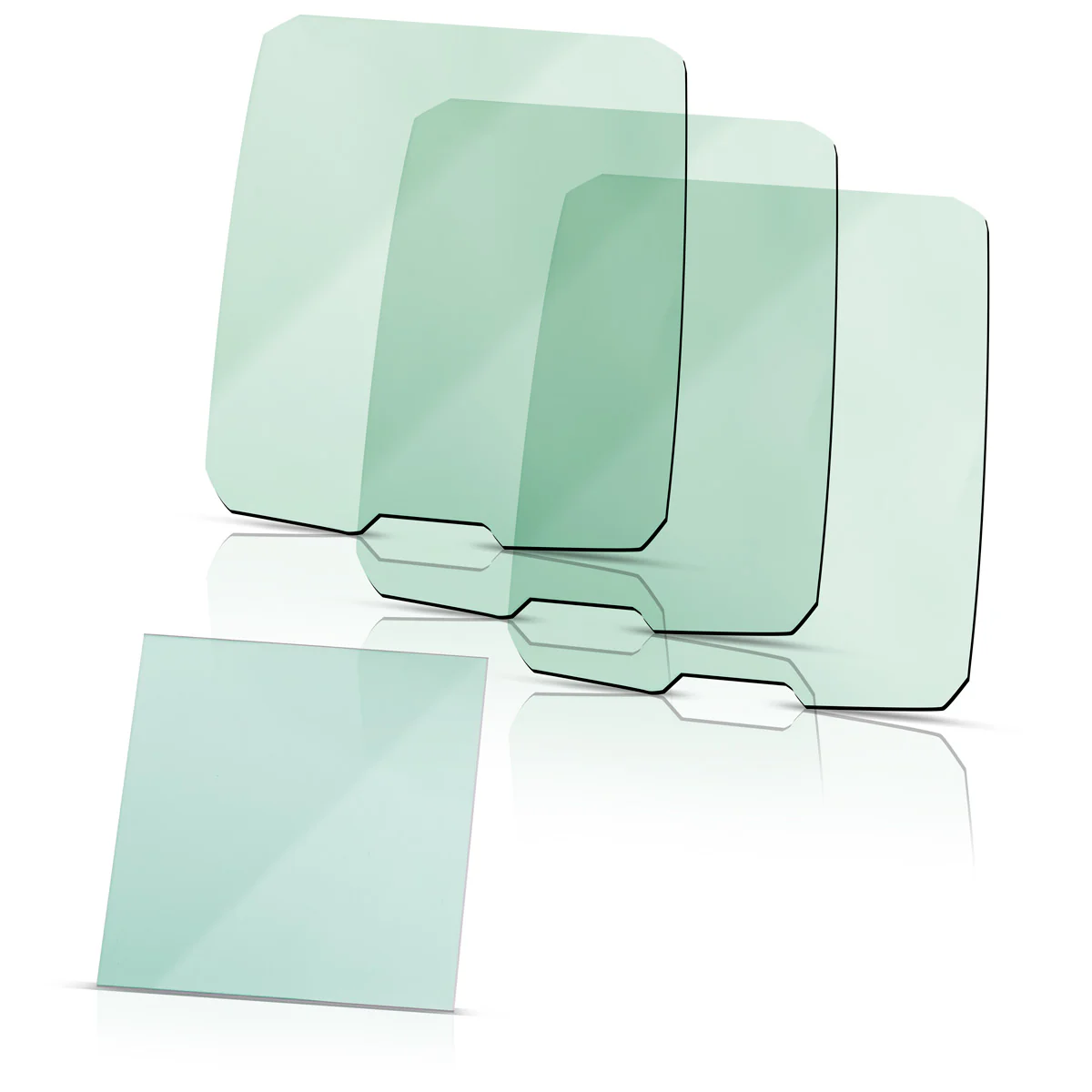 STAHLWERK Schweißhelm Vorsatzscheiben 4er Set, Innen- und Außen Ersatzgläser | Schweißschutzglas | Ersatzscheiben für Vollautomatik Schweißhelme ST 990 XTC | ST 990 XB | ST 990 XW - Image 3