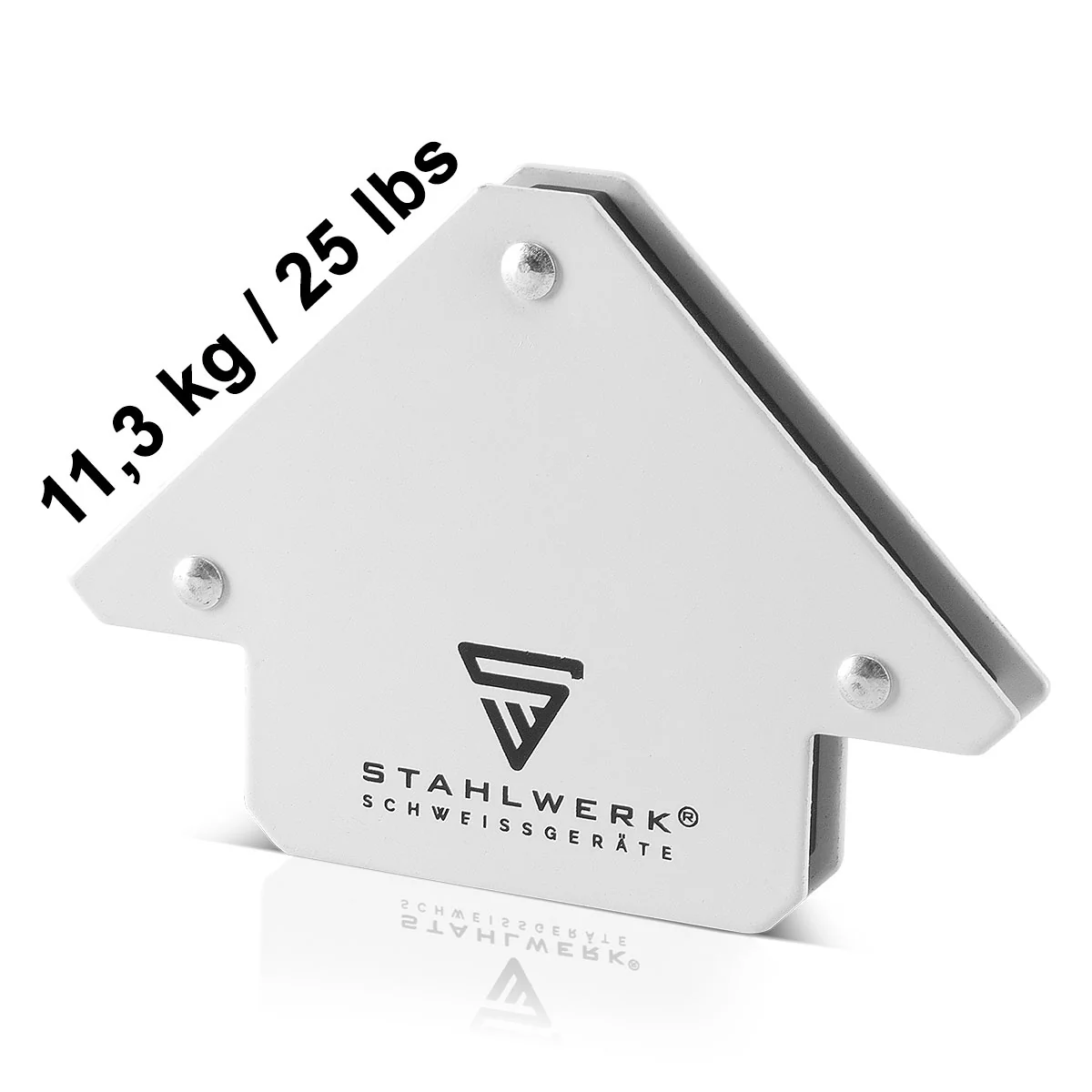 STAHLWERK 3 × Magnetwinkel Schweißwinkel 11,3 + 22,6 + 34 kg / 25 + 50 + 75 lbs - Image 2