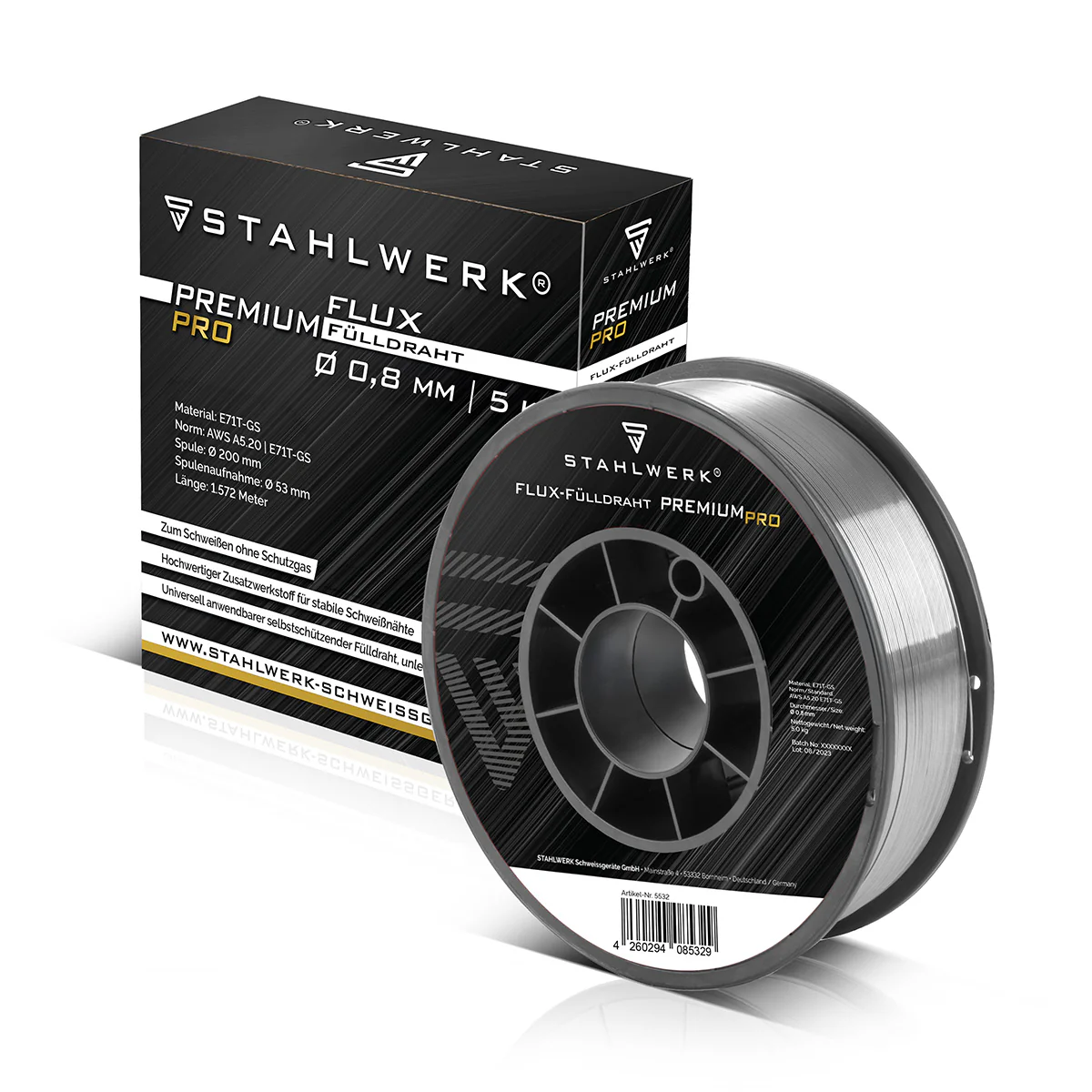 STAHLWERK MIG MAG Premium Fülldraht E71T-GS Ø 0,8 mm S200/ D200 Rolle 5 kg - Image 3