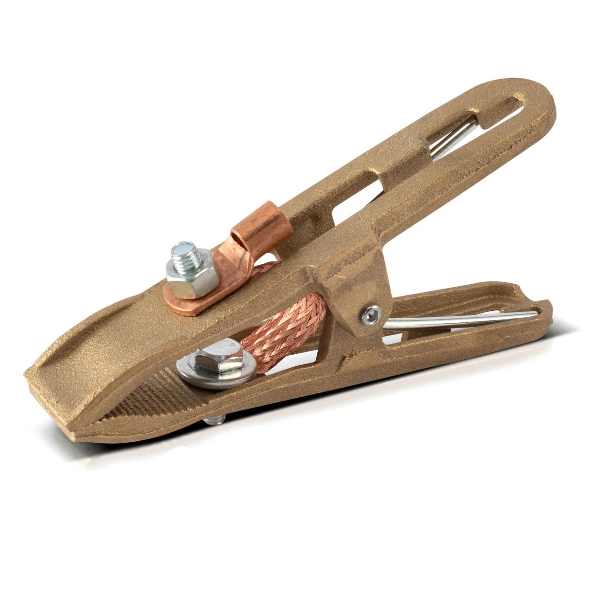 STAHLWERK Massezange Masseklemme Erdungsklemme bis 500 A Vollmessing Zubehör für Schweißgeräte und Plasmaschneider - Image 4