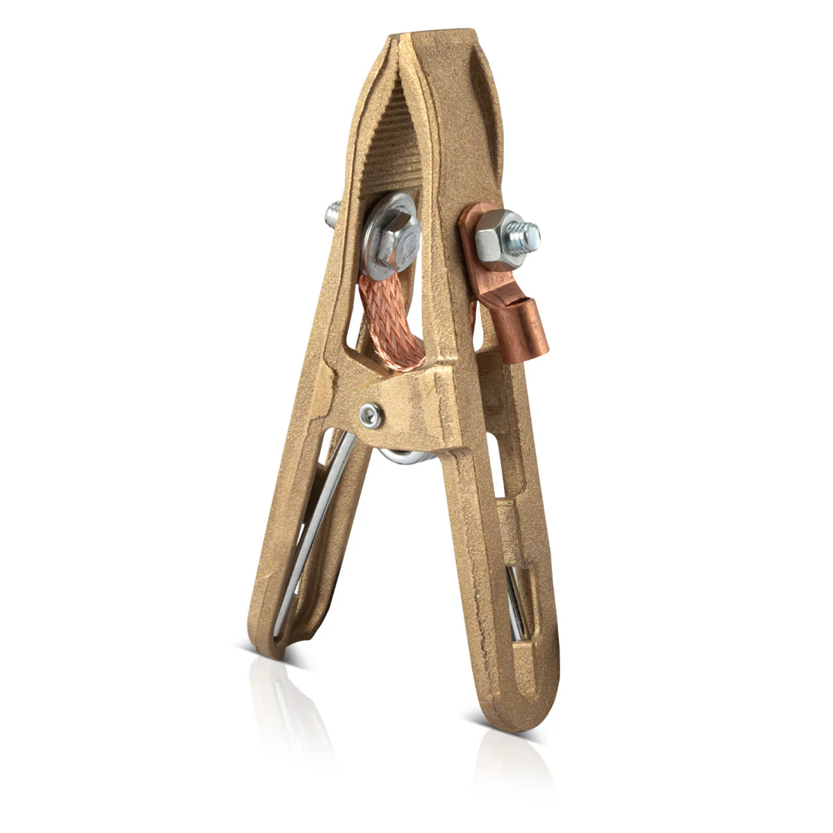 STAHLWERK Massezange Masseklemme Erdungsklemme bis 500 A Vollmessing Zubehör für Schweißgeräte und Plasmaschneider - Image 5