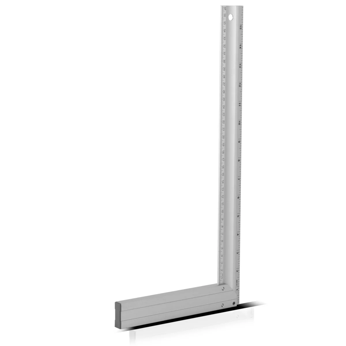 STAHLWERK Aluminium Anschlagwinkel Messwinkel Zimmermannswinkel 400 mm Winkel mit cm und Zoll genietet - Image 4