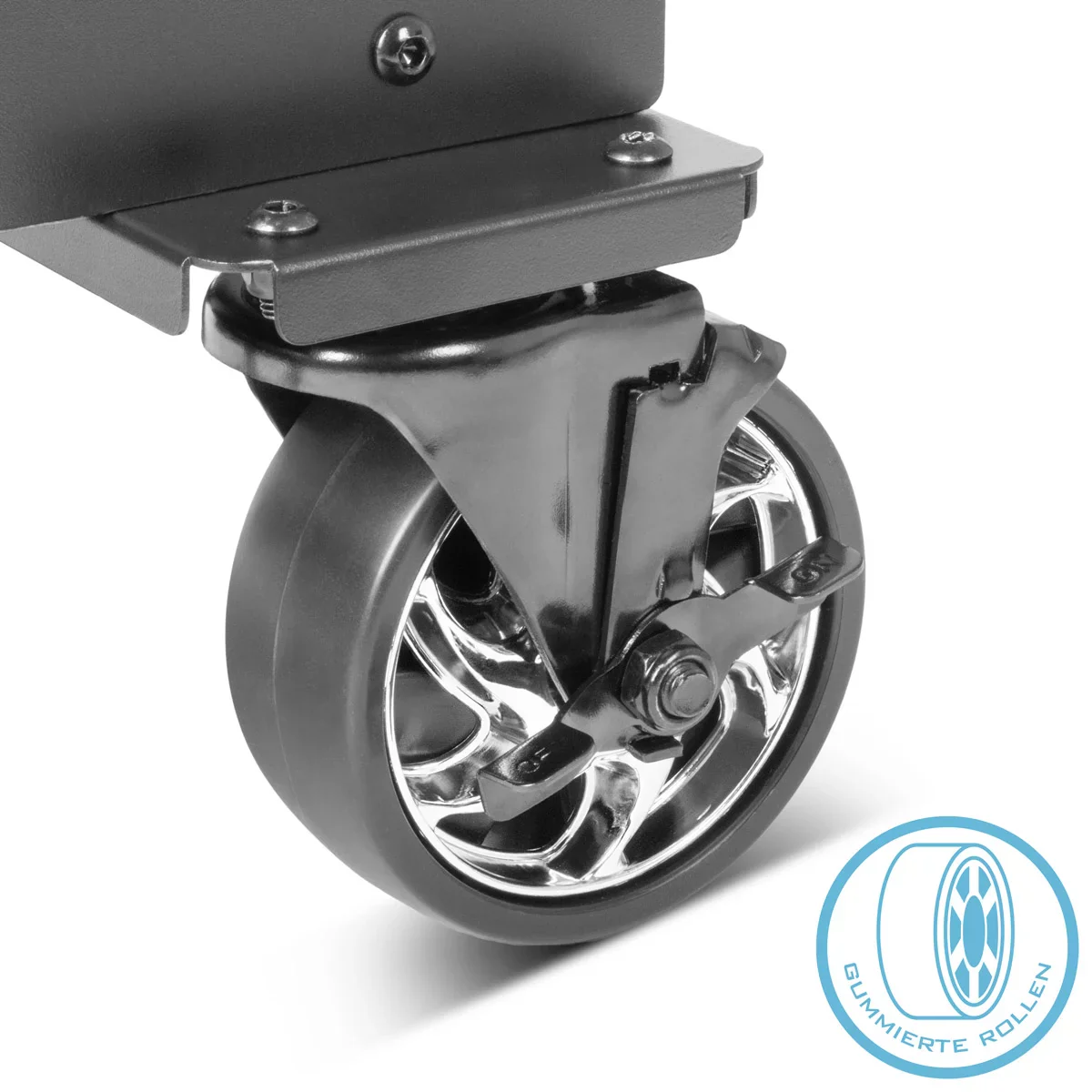 STAHLWERK Schweißwagen SW-800-ST mit 1,5 mm Wandstärke | Longlife-Gummirollen | Gerätewagen für Schweißgeräte und Plasmaschneider mit Kabel- und Schlauchhalterung sowie Kettensicherung für Gasflaschen - Image 10