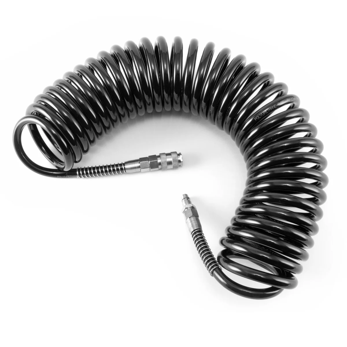 STAHLWERK DS 10 ST Professioneller PU Druckluftschlauch Spiralschlauch 10 Meter mit Schnellkupplung und Stecknippel - Image 3
