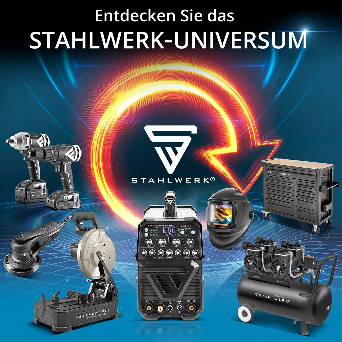 STAHLWERK 2-in-1-Kombi-Schweißgerät DC WIG 200 Puls Pro - Digitales Profi WIG Schweißgerät mit MMA E-Hand und Pulsfunktion, für Dünnblech geeignet - Image 13