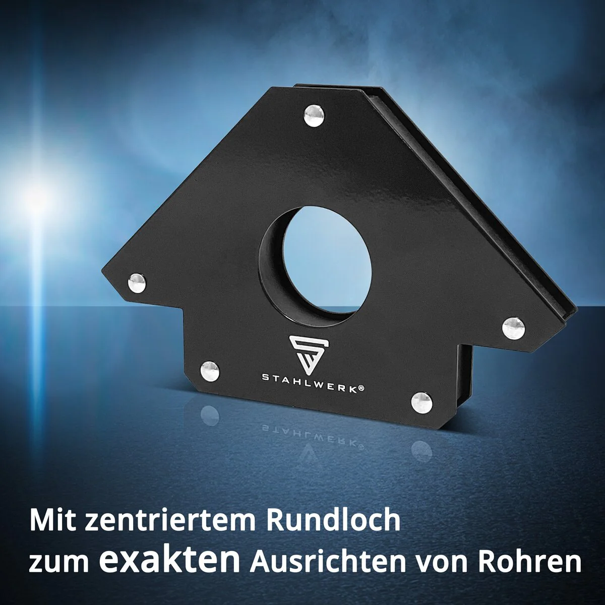 STAHLWERK 2er Set Magnet-Schweißwinkel 34 kg | 75 lbs praktischer Schweißmagnet | Magnetwinkel | Schweißpositionierer mit starker Haftkraft - Image 6