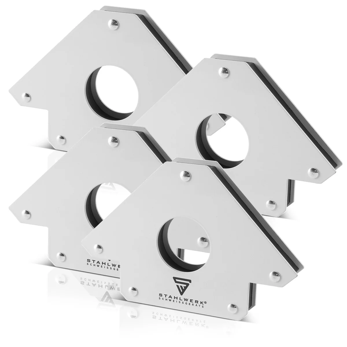 STAHLWERK 4 × Magnet-Schweißwinkel Magnetwinkel Schweißmagnet 45° x 90° x 135°, 34 kg / 75 lbs - Image 3
