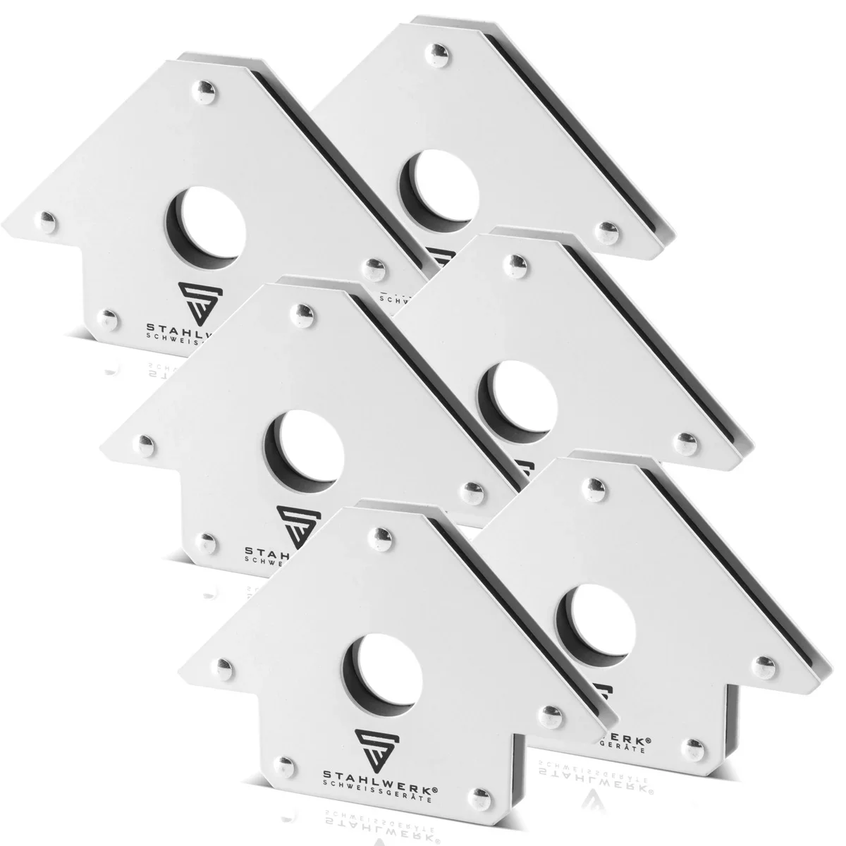 STAHLWERK 6 x Magnet-Schweisswinkel 45° x 90° x 135°, 22,6 kg / 50 lbs 6er Set - Image 3