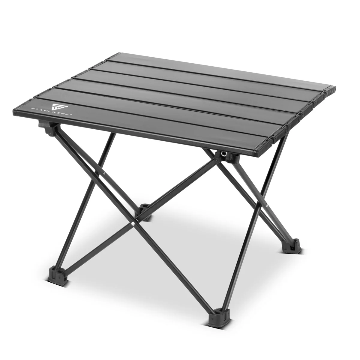 STAHLWERK Aluminium-Falttisch 40 x 34,5 x 30 cm Klapptisch | Campingtisch | Aluminiumtisch | Gartentisch | Campingmöbel | Picknicktisch - Image 3