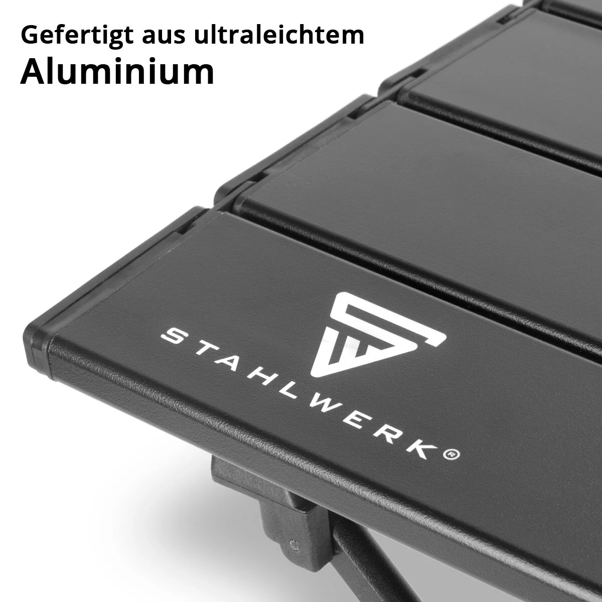 STAHLWERK Aluminium-Falttisch 40 x 34,5 x 30 cm Klapptisch | Campingtisch | Aluminiumtisch | Gartentisch | Campingmöbel | Picknicktisch - Image 4