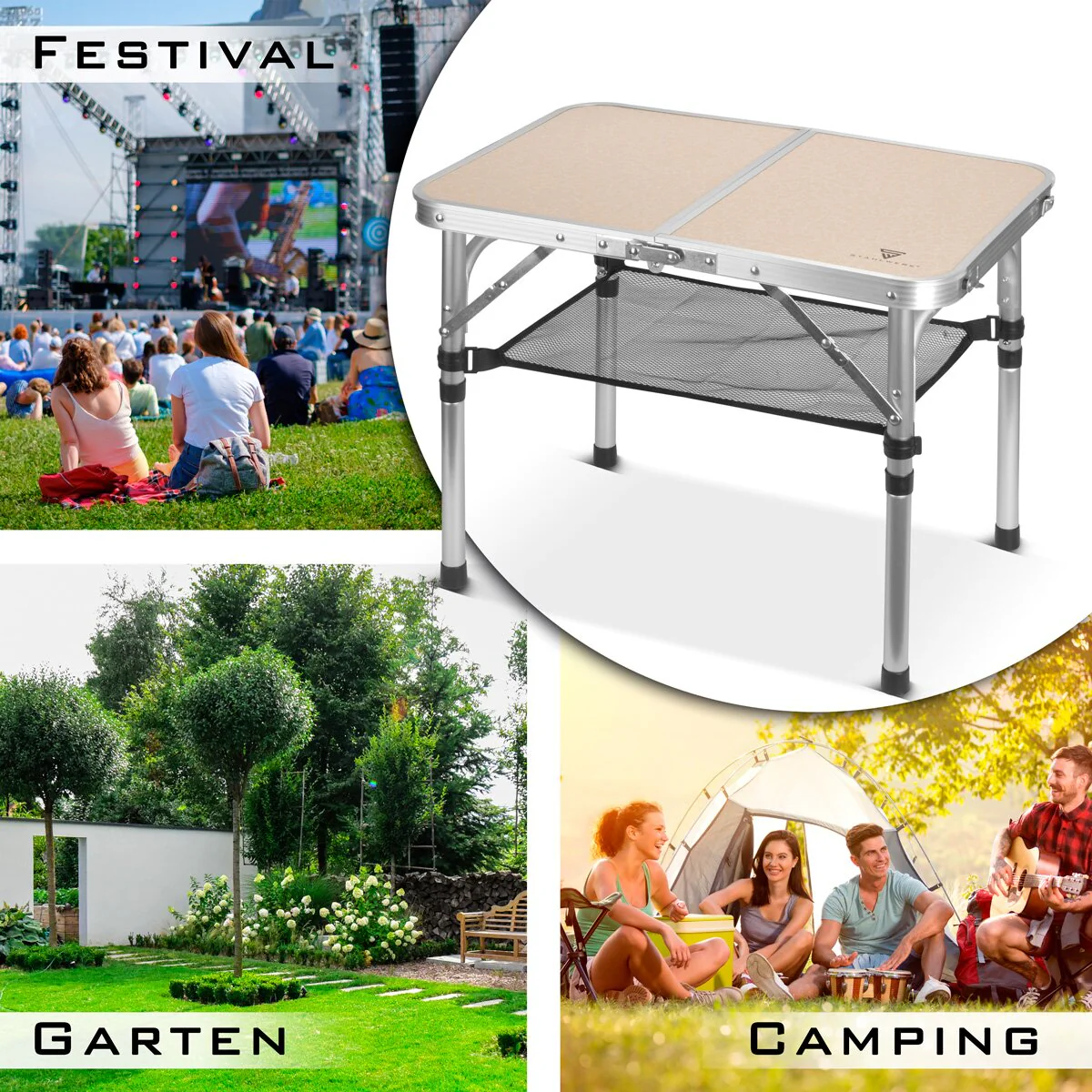 STAHLWERK Aluminium-Klapptisch 60 x 40 x 48 cm Campingtisch | Aluminiumtisch | Gartentisch | Campingmöbel | Falttisch | Picknicktisch - Image 10