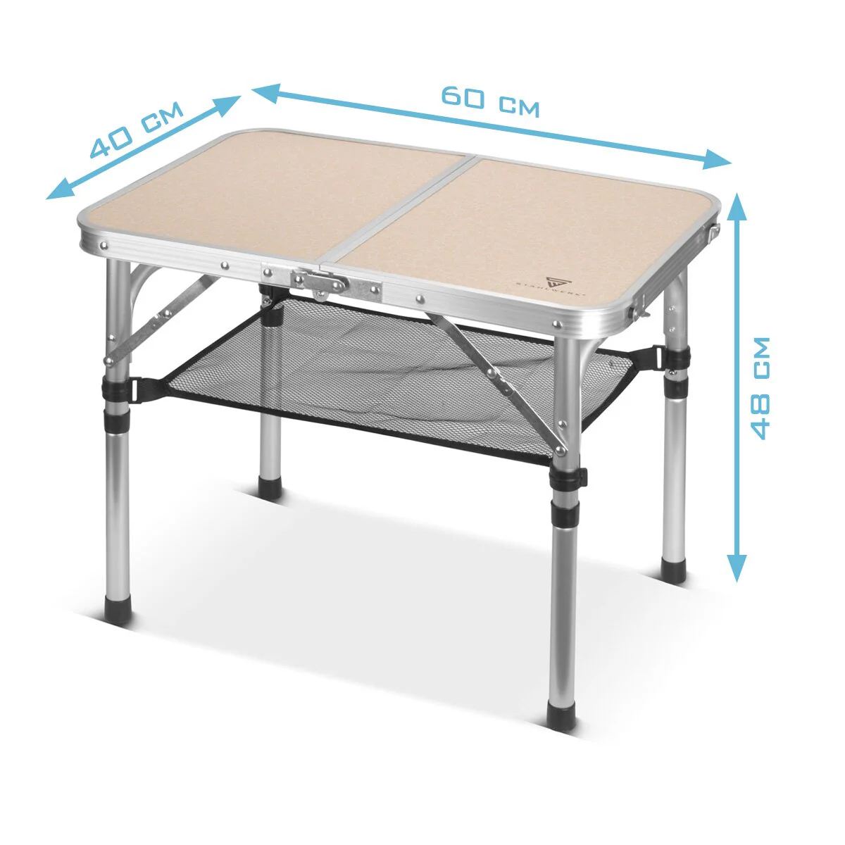 STAHLWERK Aluminium-Klapptisch 60 x 40 x 48 cm Campingtisch | Aluminiumtisch | Gartentisch | Campingmöbel | Falttisch | Picknicktisch - Image 7