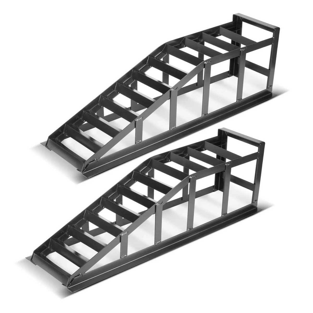STAHLWERK Auffahrrampe GT-14 ST 2er Set mit 2 Tonnen Tragkraft Auffahrbock | Auto-Rampe | Pkw-Rampe | Kfz-Bock - Image 3