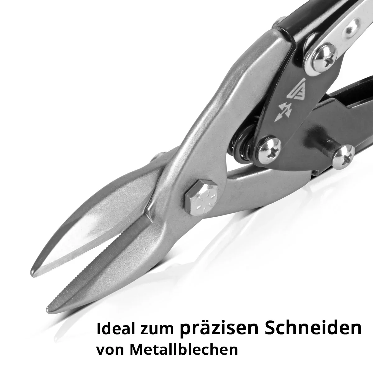 STAHLWERK Blechschere gerader Schnitt Profi-Metallschere | Blechschneider | Metallschneider zum professionellen Schneiden von Metallblechen - Image 4
