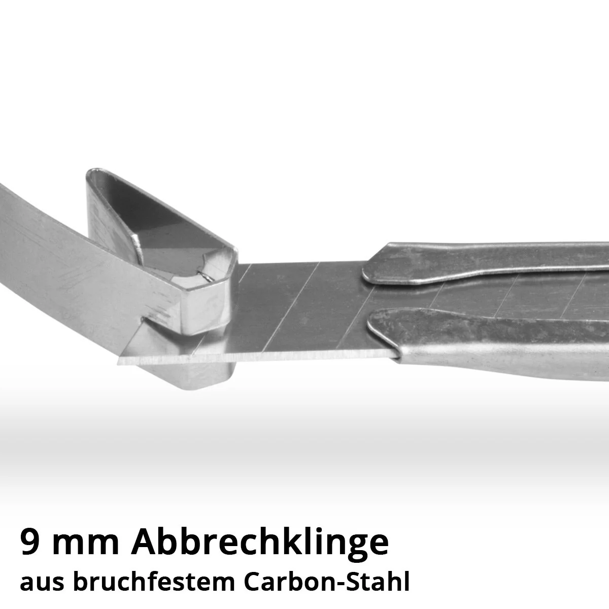 STAHLWERK Cuttermesser 10er Set mit 9 mm Abbrechklingen aus bruchfestem Carbon-Stahl präziser Cutter | Teppichmesser | Sicherheitsmesser | Paketmesser | Kartonmesser - Image 4