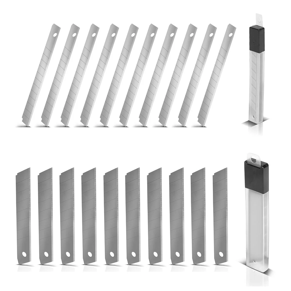 STAHLWERK Cuttermesser 4er Set mit Ersatzklingen Profi Cutter | Teppichmesser | Sicherheitsmesser | Paketmesser | Kartonmesser - Image 9