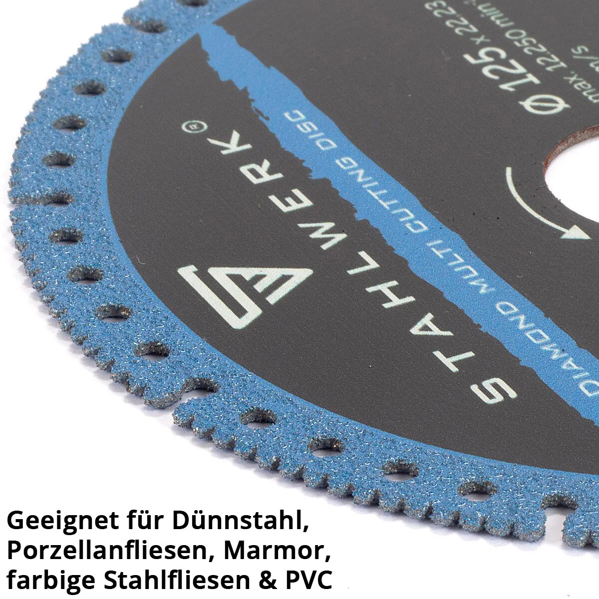 STAHLWERK Diamant-Trennscheiben 3er Set Sägeblatt für verschiedene Materialien | 125 x 22,23 mm - Image 10