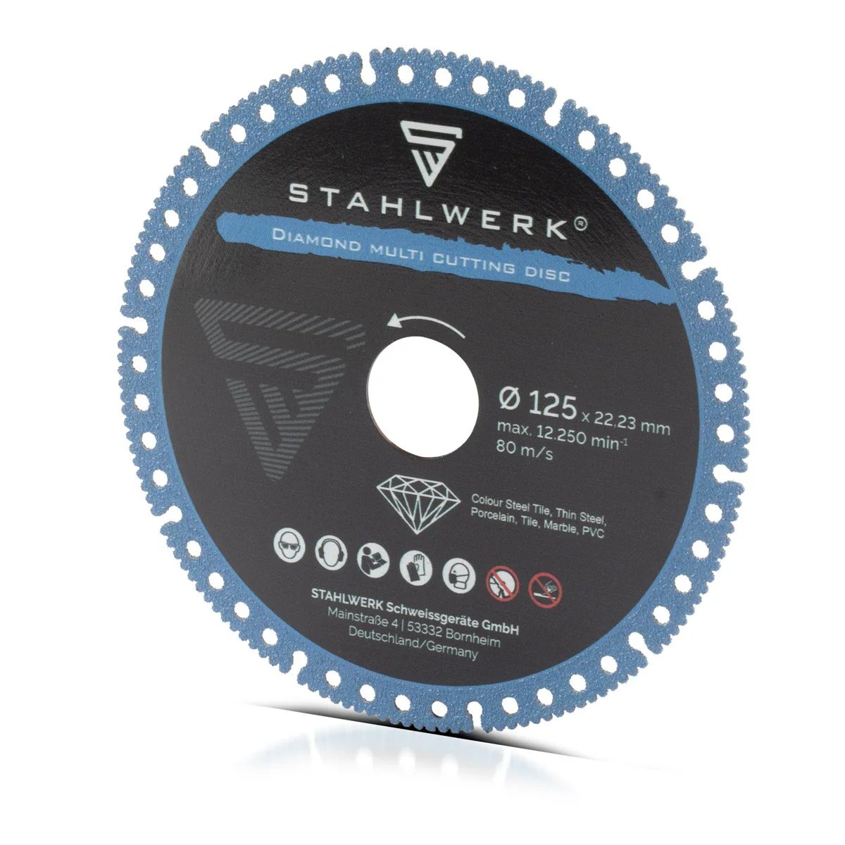 STAHLWERK Diamant-Trennscheiben 3er Set Sägeblatt für verschiedene Materialien | 125 x 22,23 mm - Image 6