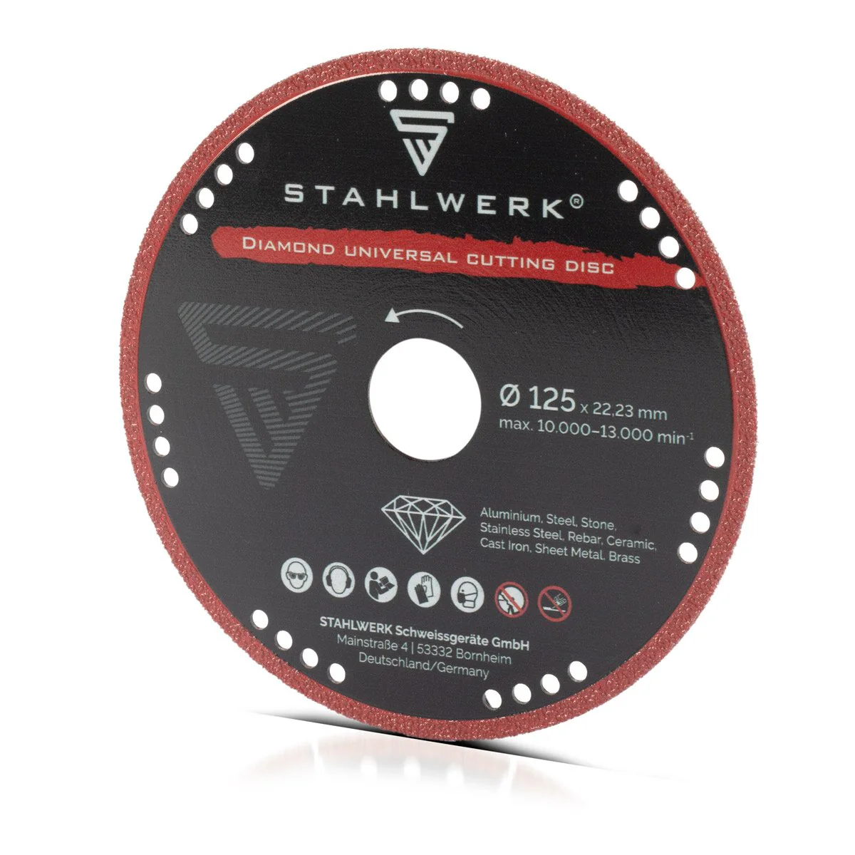 STAHLWERK Diamant-Trennscheiben 3er Set Sägeblatt für verschiedene Materialien | 125 x 22,23 mm - Image 8