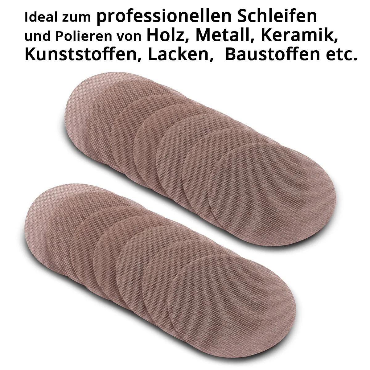 STAHLWERK Druckluft Exzenterschleifer DES-125 ST mit 14er Set Gitternetz-Klett-Schleifscheiben P60-P320 Druckluftschleifer mit 125 mm Schleifteller | Poliermaschine mit Absaugsystem und Staubsack - Image 6