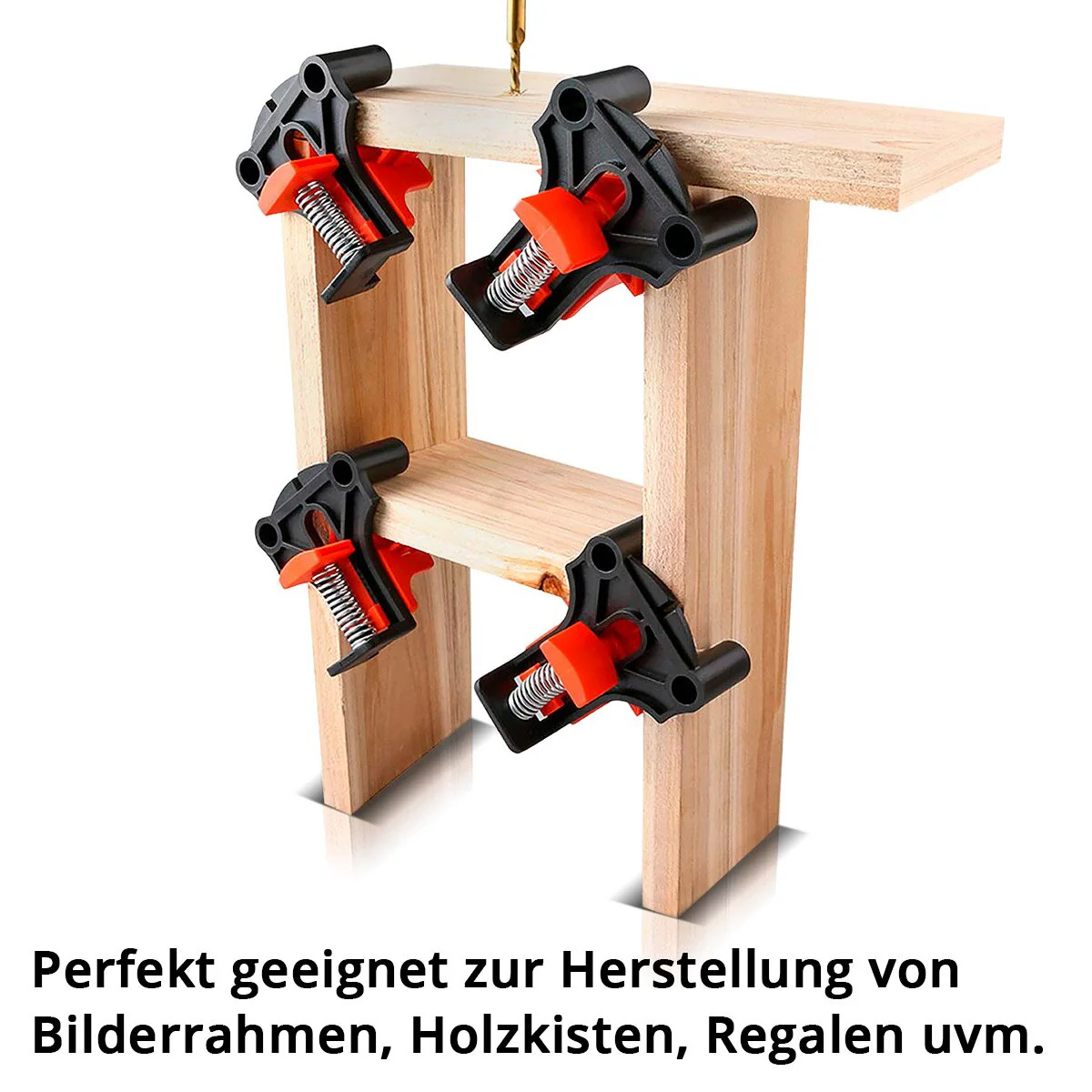STAHLWERK Eckenspanner 4er Set 60° | 90° | 120° Winkelspanner | Winkelklemme | Winkelzwinge | Rahmenspanner | Eckklemme | Eckspanner zum Ausrichten und Fixieren - Image 2