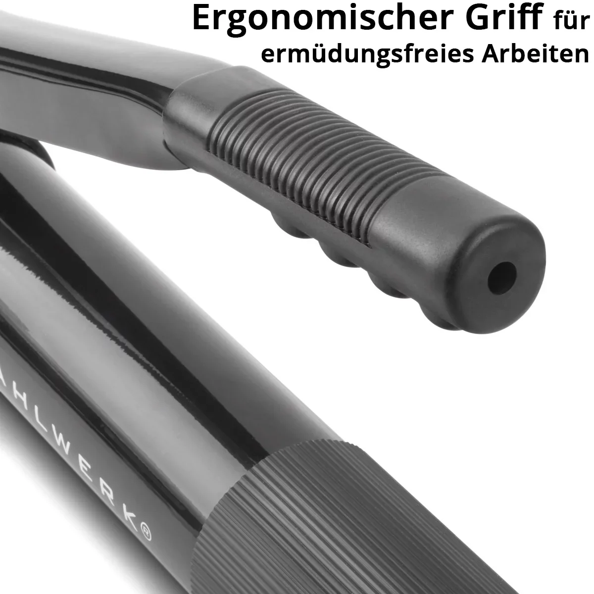 STAHLWERK Einhand-Fettpresse 600 ml 550 bar | Handhebelpresse aus robustem Stahl | Fettpresse für loses Fett oder 400 g Kartusche | Handpresse zur Schmierung mit flexiblem Schlauch und Verlängerungsrohr - Image 6