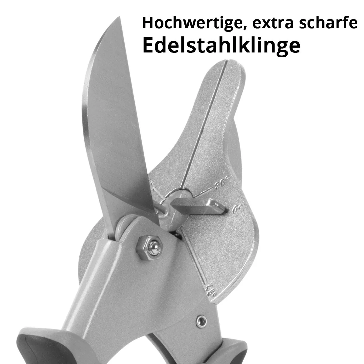 STAHLWERK Gehrungsschneider | Gehrungsschere | Multi Winkelschere | Trunking Schere zum Schneiden von Vinyl, PVC, Gummi uvm. | Einstellbare Winkel 30° | 45° | 90° - Image 5