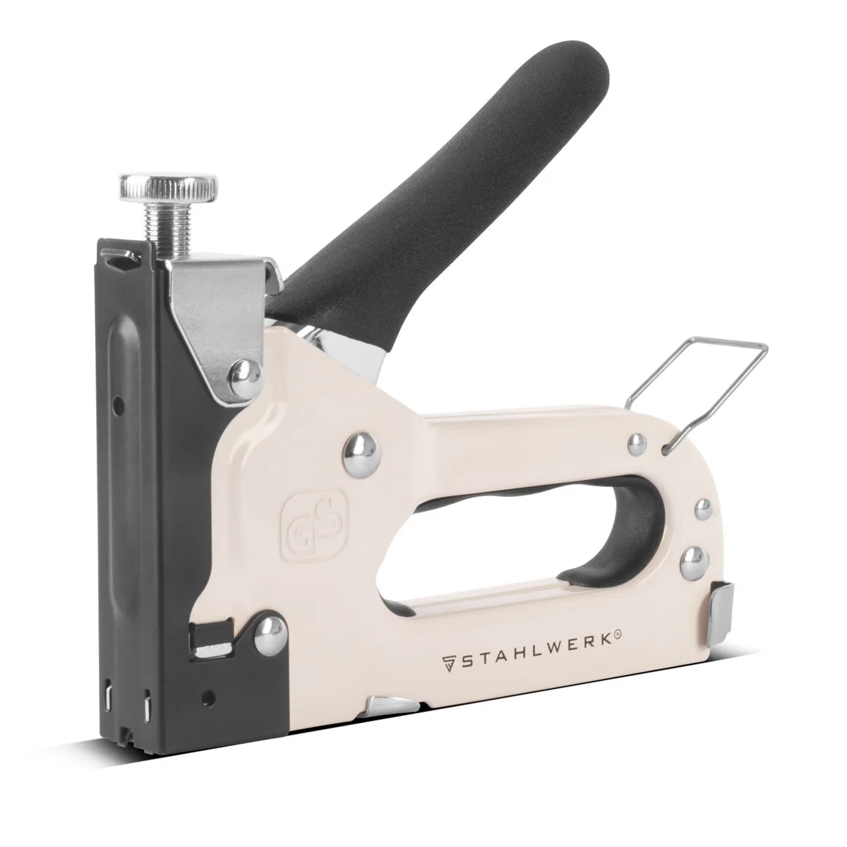 STAHLWERK Handtacker Set HTS-100 ST mit Tacker, Klammerentferner und jeweils 500 D-Klammern, U-Klammern und T-Nägeln - Image 10