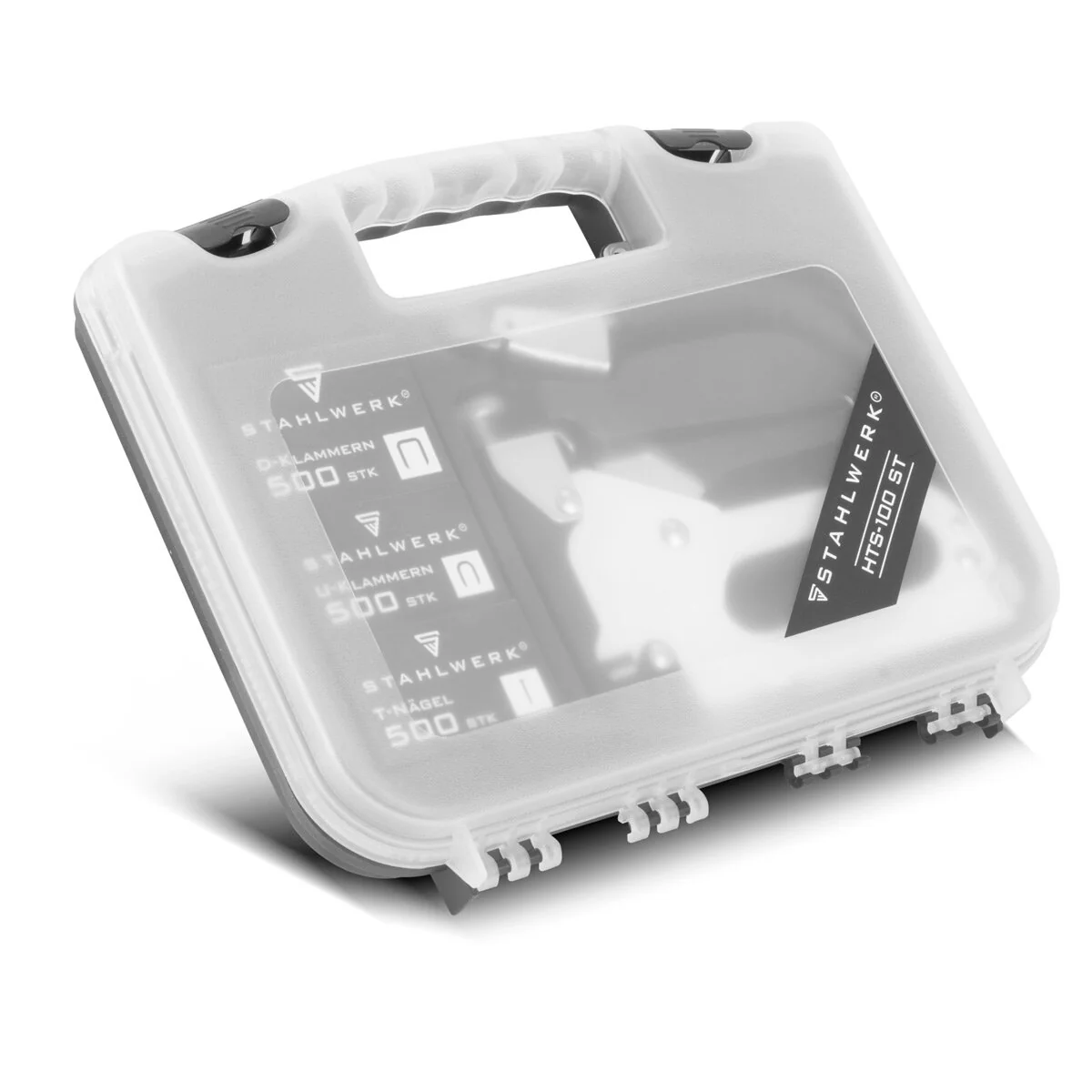 STAHLWERK Handtacker Set HTS-100 ST mit Tacker, Klammerentferner und jeweils 500 D-Klammern, U-Klammern und T-Nägeln - Image 12