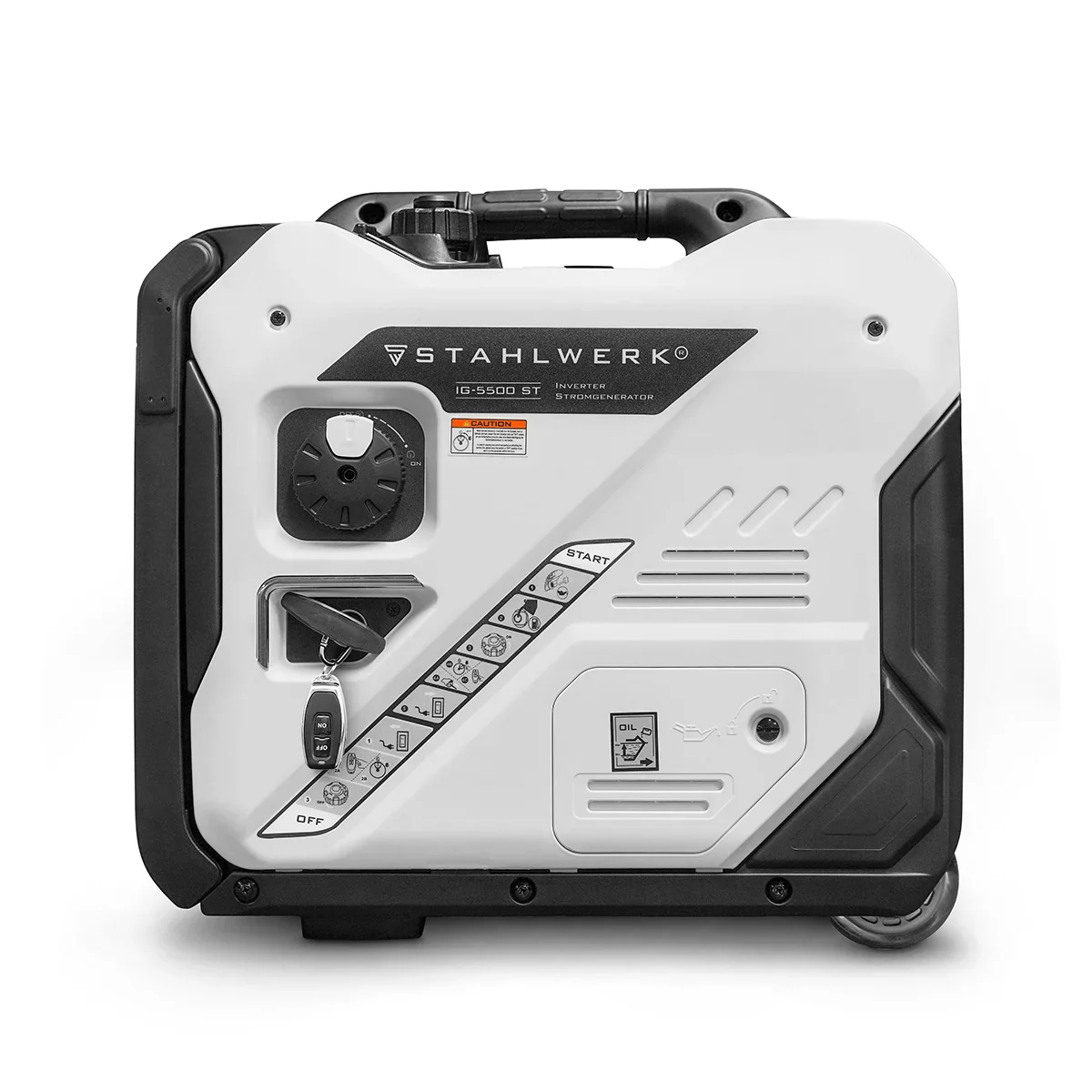 STAHLWERK IG-5500 ST Benzin Generator 5,5 kW | 7,48 PS | Inverter Stromgenerator | Stromerzeuger | Notstromaggregat mit Fernbedienung & E-Starter, verbrauchseffizient und wartungsarm - Image 10