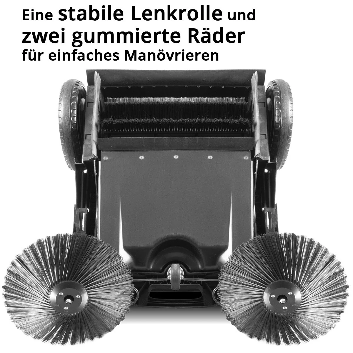 STAHLWERK Kehrmaschine SL-35 ST mit 1000 mm Kehrbreite und 55 l Fassungsvermögen, Handkehrmaschine / Bodenkehrmaschine mit doppeltem Bürstenkopf - Image 10