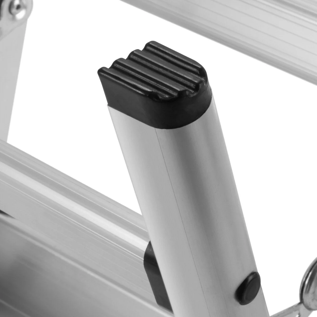 STAHLWERK Klapptritt KT-1 ST mit 120 kg Tragkraft Aluminium-Leiter | Klappleiter | Trittleiter | Schemel | Tritthocker mit rutschfester Stufe - Image 8
