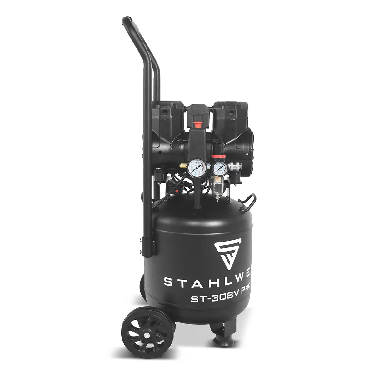 STAHLWERK Kompressor ST-308V Pro mit 8 bar | 1,97 PS | 1,45 kW | 250 l/min | 30 L Tank | Kompakter Druckluft-Kompressor | Kolben-Kompressor | Silent-Kompressor | Flüster-Kompressor mit Brushless-Motor - Image 9