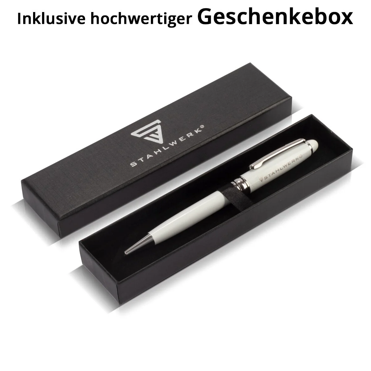STAHLWERK Kugelschreiber mit Gravur Premium-Kugelschreiber | Stift | Kuli | Schreibgerät mit Halte-Clip und edler Geschenkverpackung - Image 5