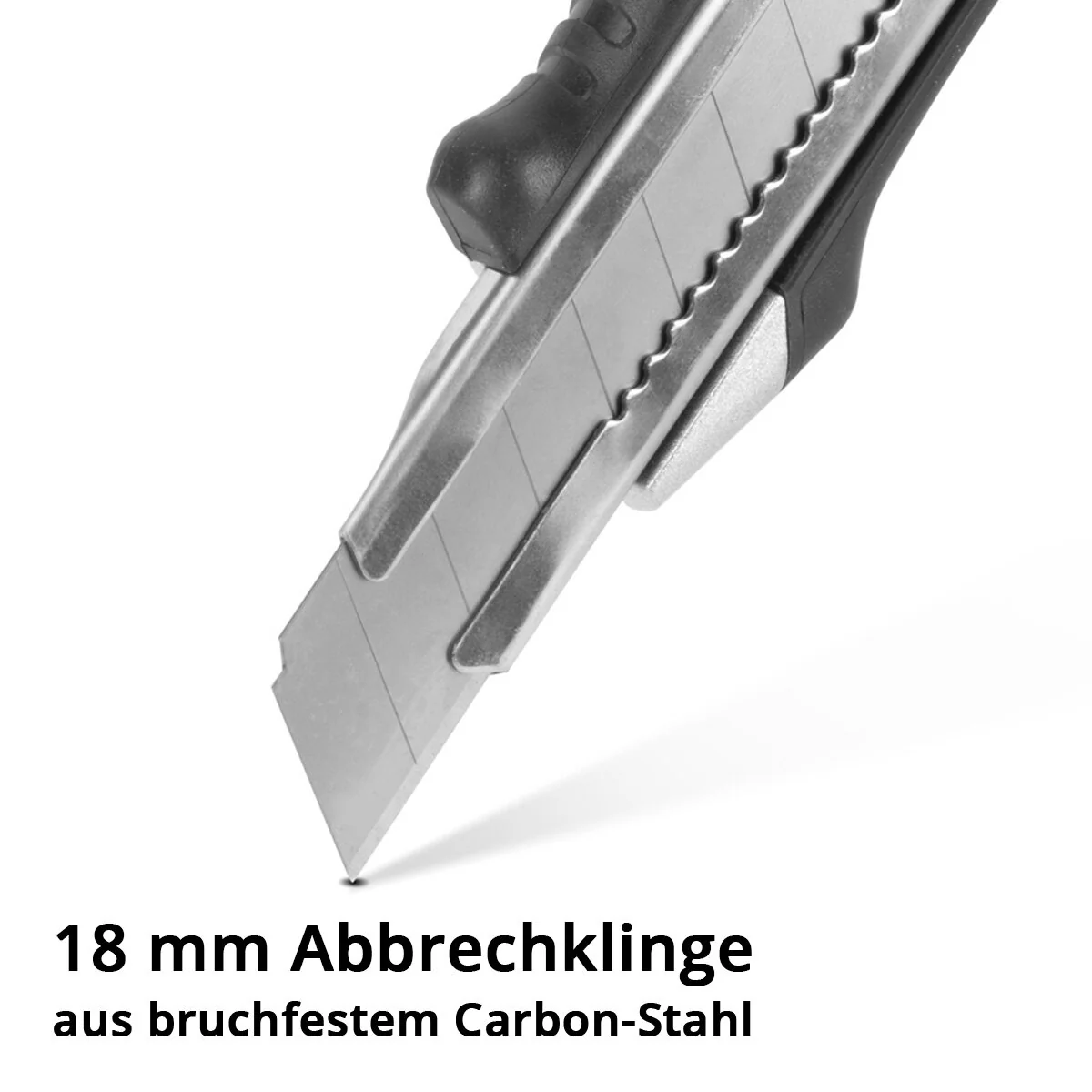 STAHLWERK Premium-Cuttermesser PCM-182 ST 3er Set mit 18 mm Abbrechklingen Profi Cutter | Teppichmesser | Sicherheitsmesser | Paketmesser | Kartonmesser - Image 4