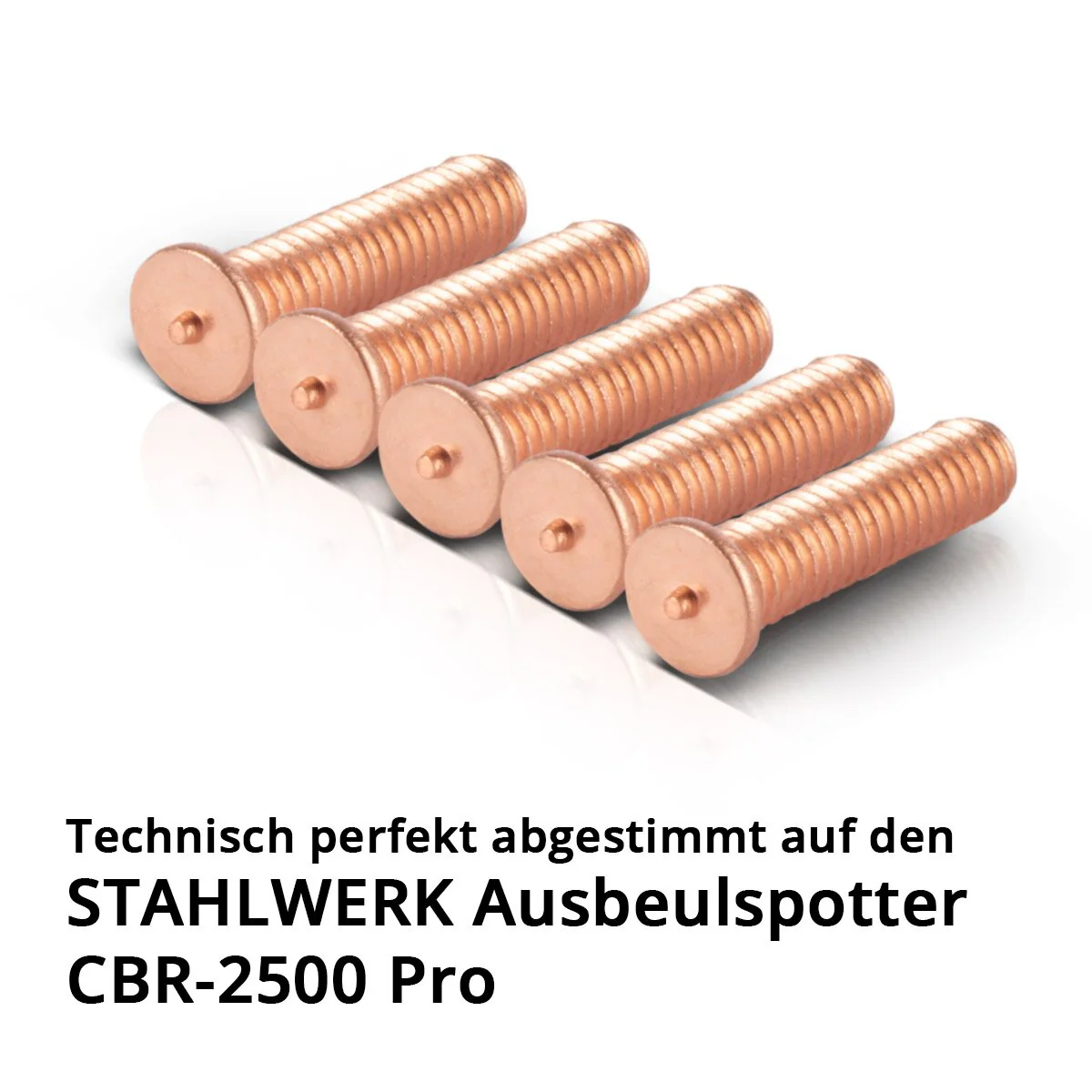 STAHLWERK Schweißbolzen M4x18 Gewinde 20er Set, Smart Repair Zubehör für Ausbeulspotter | Dellenlifter | Punktschweißgerät | Ausbeulwerkzeug zur professionellen Reparatur von Kfz Karosserien - Image 6