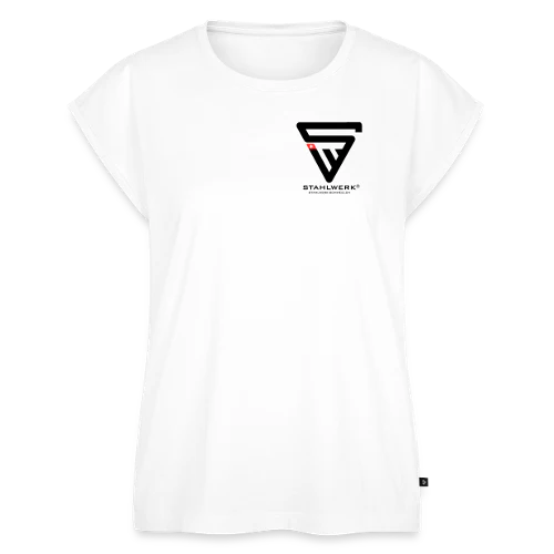 STAHLWERK-SCHWEIZ Frauen Premium Bio Top mit Logo-Print - 99% Baumwolle / 1% Elastan, weiss, diverse Grössen - Image 3