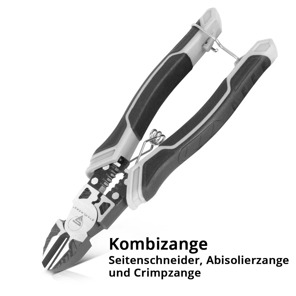 STAHLWERK Seitenschneider | Kombizange | Multifunktionszange | Abisolierzange | Crimpzange aus hochwertigem Chrom-Vanadium - Image 2