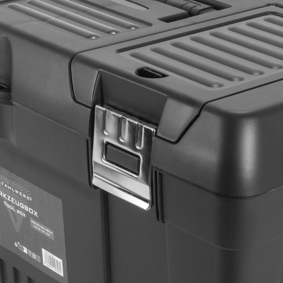 STAHLWERK Toolbox Set mit 4 leeren Werkzeugkisten | Werkzeugbox | Werkzeugkoffer | Werkzeugkasten | Werkzeug-Organizer | 4 in 1 Modul-System mit integrierten Sortimentsboxen - Image 11