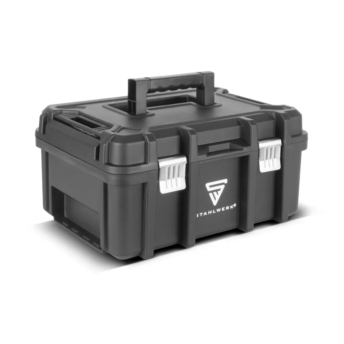 STAHLWERK Toolbox Set | Mobiler Werkzeug-Trolley und Organizer mit Teleskopgriff | Flexibles Modul-System mit Sortimentsboxen | 3 stapelbare Werkzeugkisten | Werkzeugboxen mit Kleinteil-Organizer - Image 14