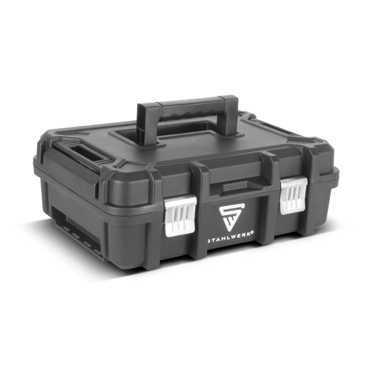 STAHLWERK Toolbox Set | Mobiler Werkzeug-Trolley und Organizer mit Teleskopgriff | Flexibles Modul-System mit Sortimentsboxen | 3 stapelbare Werkzeugkisten | Werkzeugboxen mit Kleinteil-Organizer - Image 15