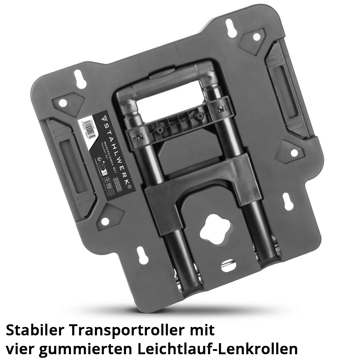 STAHLWERK Toolbox Set | Mobiler Werkzeug-Trolley und Organizer mit Teleskopgriff | Flexibles Modul-System mit Sortimentsboxen | 3 stapelbare Werkzeugkisten | Werkzeugboxen mit Kleinteil-Organizer - Image 8
