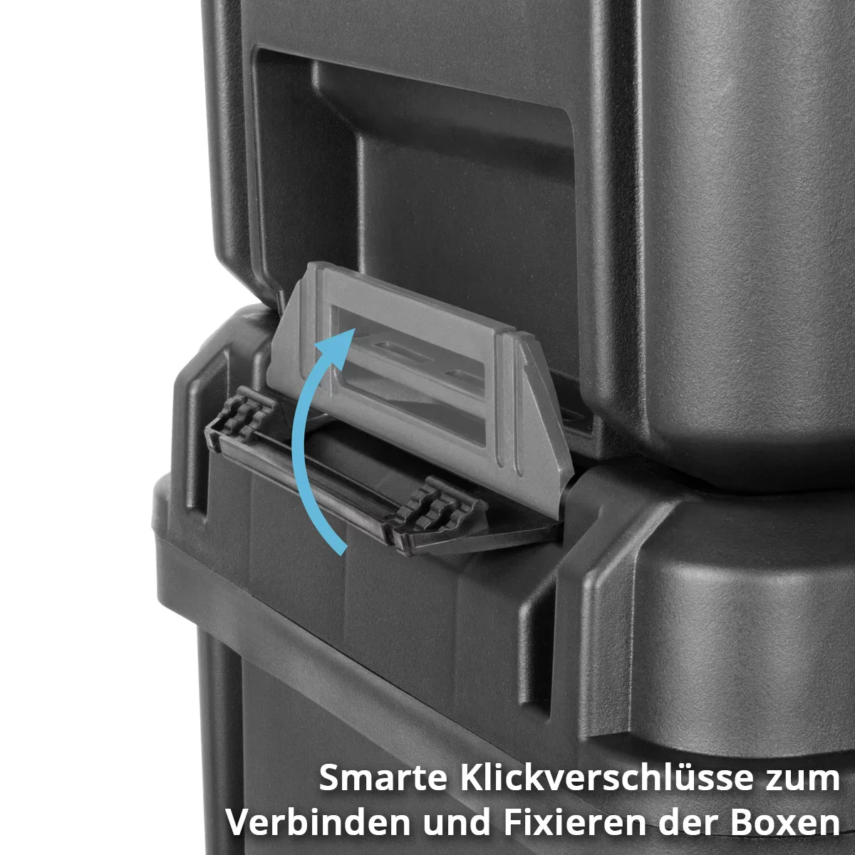 STAHLWERK Toolbox Set | Mobiler Werkzeug-Trolley und Organizer mit Teleskopgriff | Flexibles Modul-System mit Sortimentsboxen | 3 stapelbare Werkzeugkisten | Werkzeugboxen mit Kleinteil-Organizer - Image 9