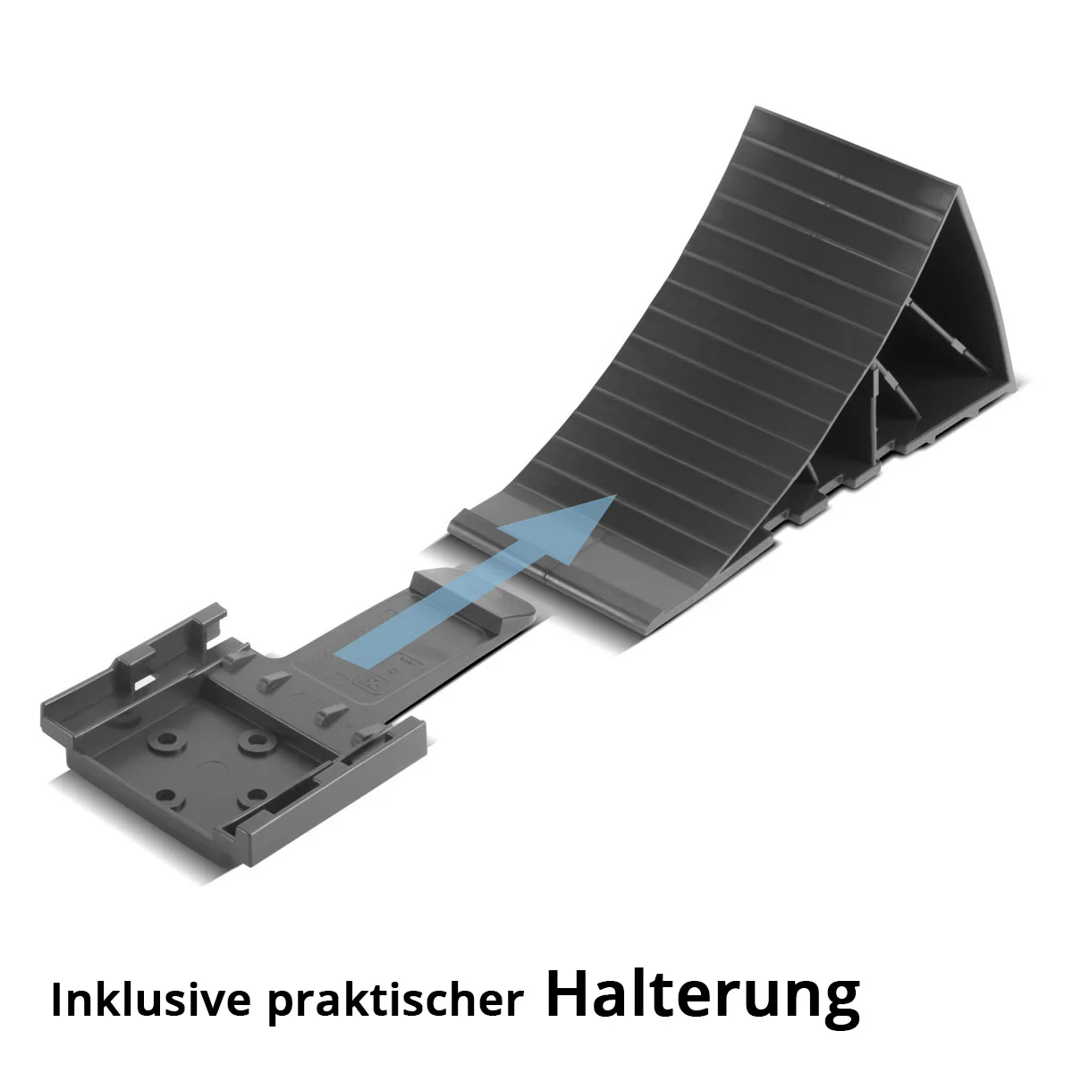 STAHLWERK Unterlegkeile mit Halterung GT-01 ST 4er Set bis 1,5 t Achslast Bremskeil | Hemmschuh | Radkeil | Radvorleger für Pkw Anhänger, Wohnmobil, Wohnwagen oder Caravan - Image 4