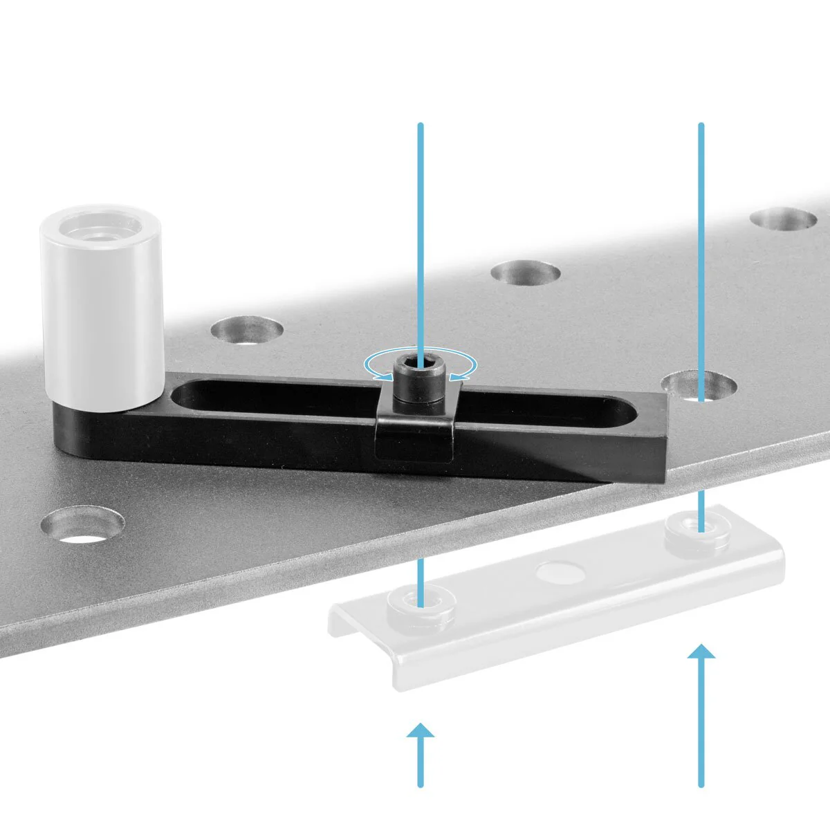 STAHLWERK Variabler Anschlag mit Montagemagnet – universelle Befestigungslösung / Fixierhilfe für Schweißtische mit Lochsystem D22 - Image 6