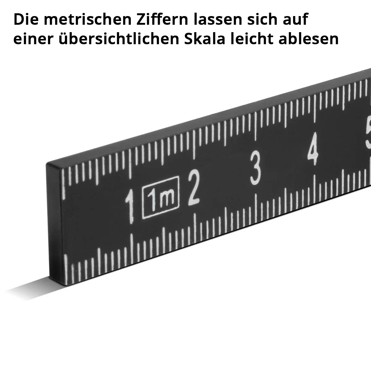 STAHLWERK Zollstock 1 Meter präziser Kunststoff-Gliedermaßstab | Meterstab | Maßstab | Maßband | Metermaß mit gut ablesbaren metrischen Ziffern - Image 5